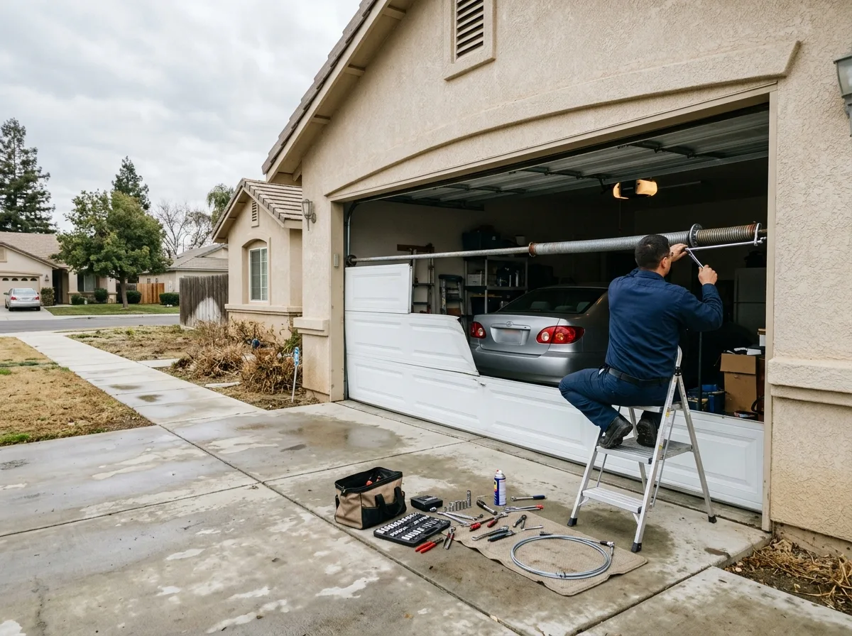 Emergency Garage Door work in the Central Valley