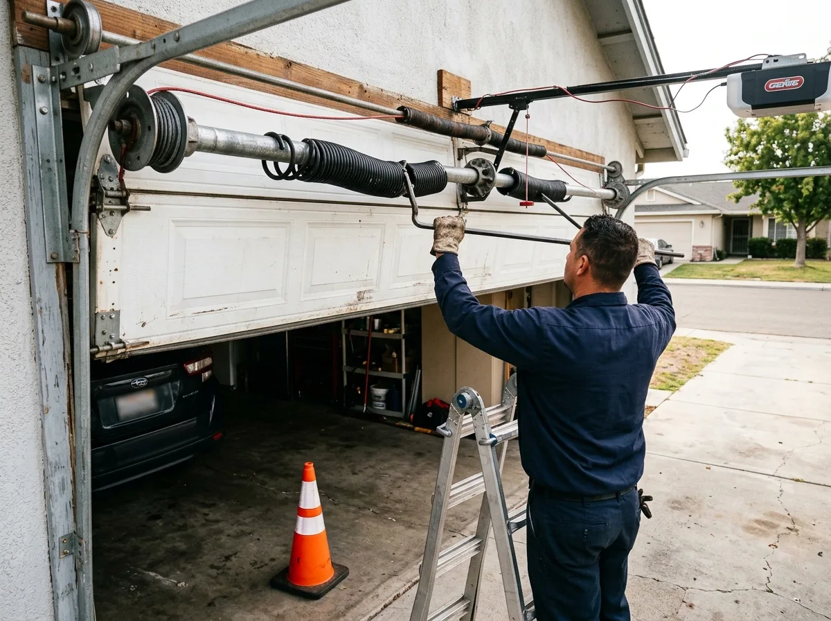 Spring Replacement โ Top Garage Doors Repair Fresno